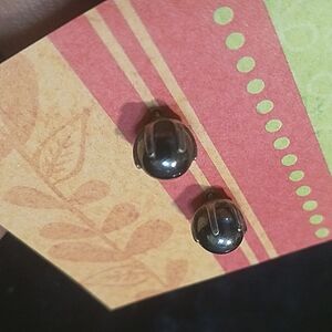 Vintage Sterling Silver Sphere Hermitit Earrings Jewelry